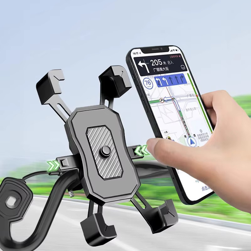 360 Grad drehbare Telefonhalterung für Motorrad und Fahrrad in Schwarz - Bild 3
