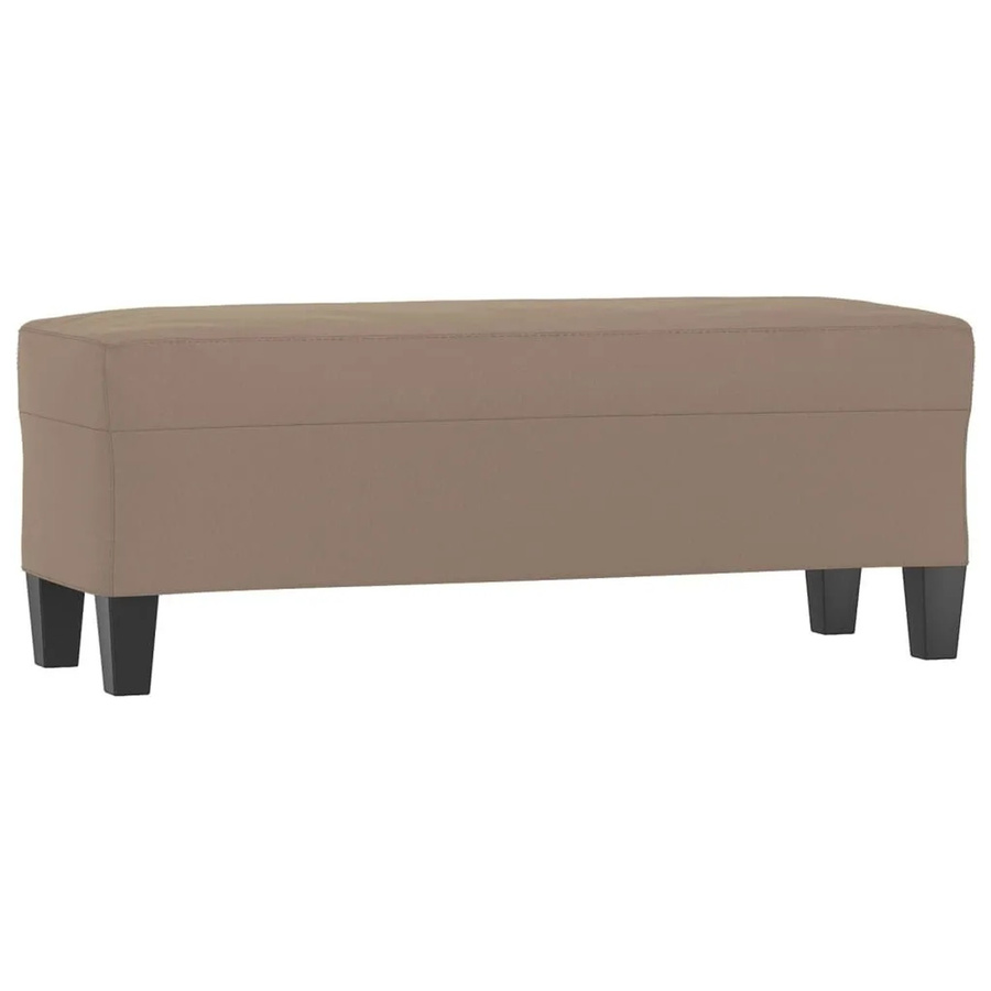 vidaXL Sitzbank in Taupe aus Mikrofasergewebe, B/T/H: 100 x 35 x 41 cm - Bild 2