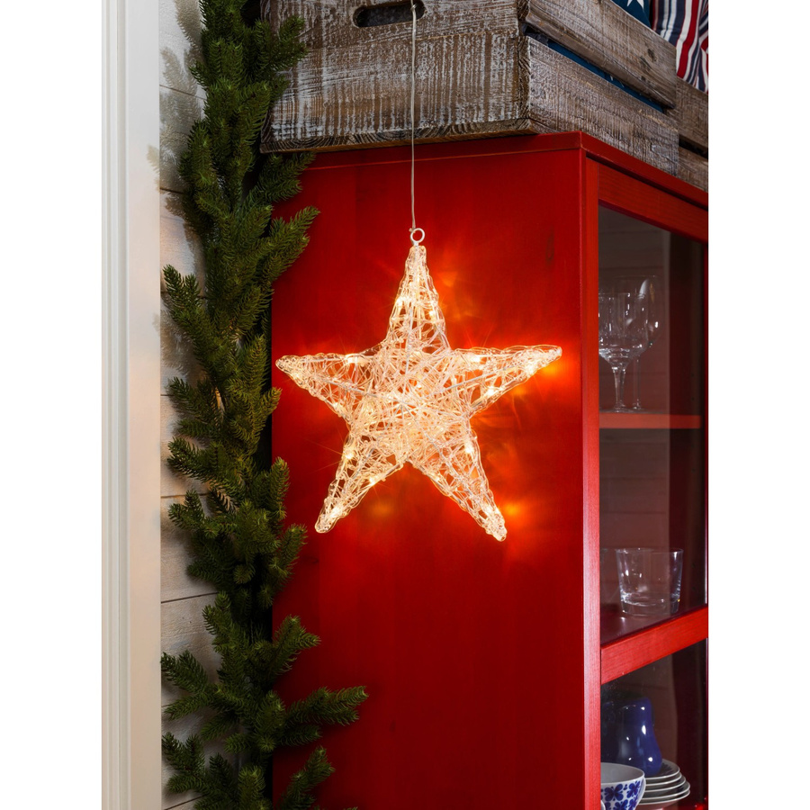 Konstsmide LED-Acryl Stern in Warmweiß mit 24 Dioden zur Weihnachtsdekoration - Bild 2