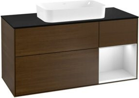 V&B Waschtischunterschrank Finion in weiß lackiert, Breite: 120 cm, Tiefe: 50,1 cm, Höhe: 50,1 cm - Bild 1