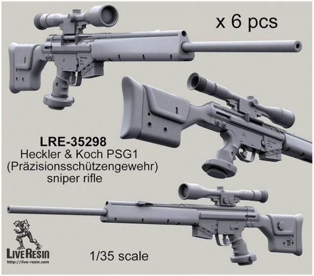 MEEKLION MODEL Scharfschützengewehr, Modellbausatz, 1/35, Militär, Harz - Bild 1