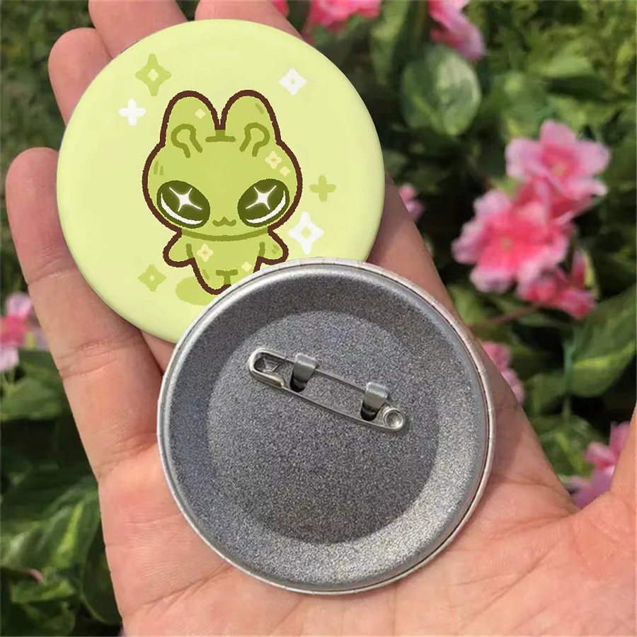 Broschen Grüne Alien-Katzen, Unisex - Bild 3
