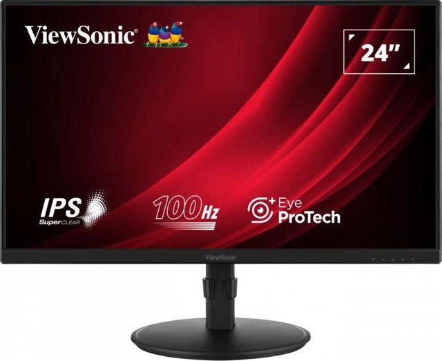 Viewsonic VG2408A LED-Monitor in Schwarz mit 23.8 Zoll IPS-Display, Full HD 1920 x 1080, 100 Hz, HDMI, DisplayPort und USB - Bild 2