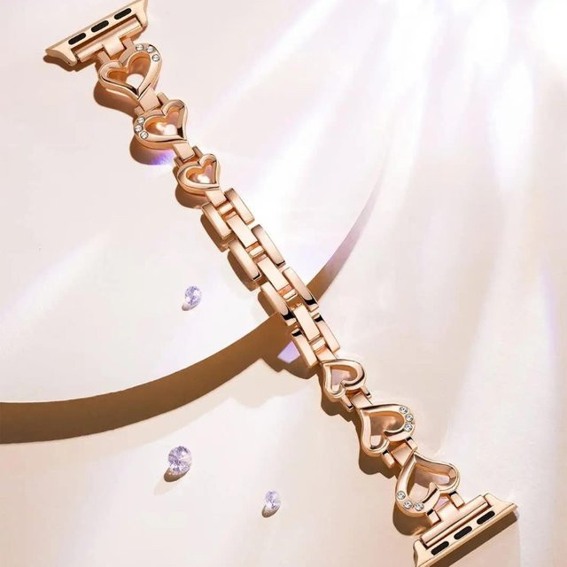 TINUORA Uhrenarmband Edelstahl, Roségold, Damen - Bild 1
