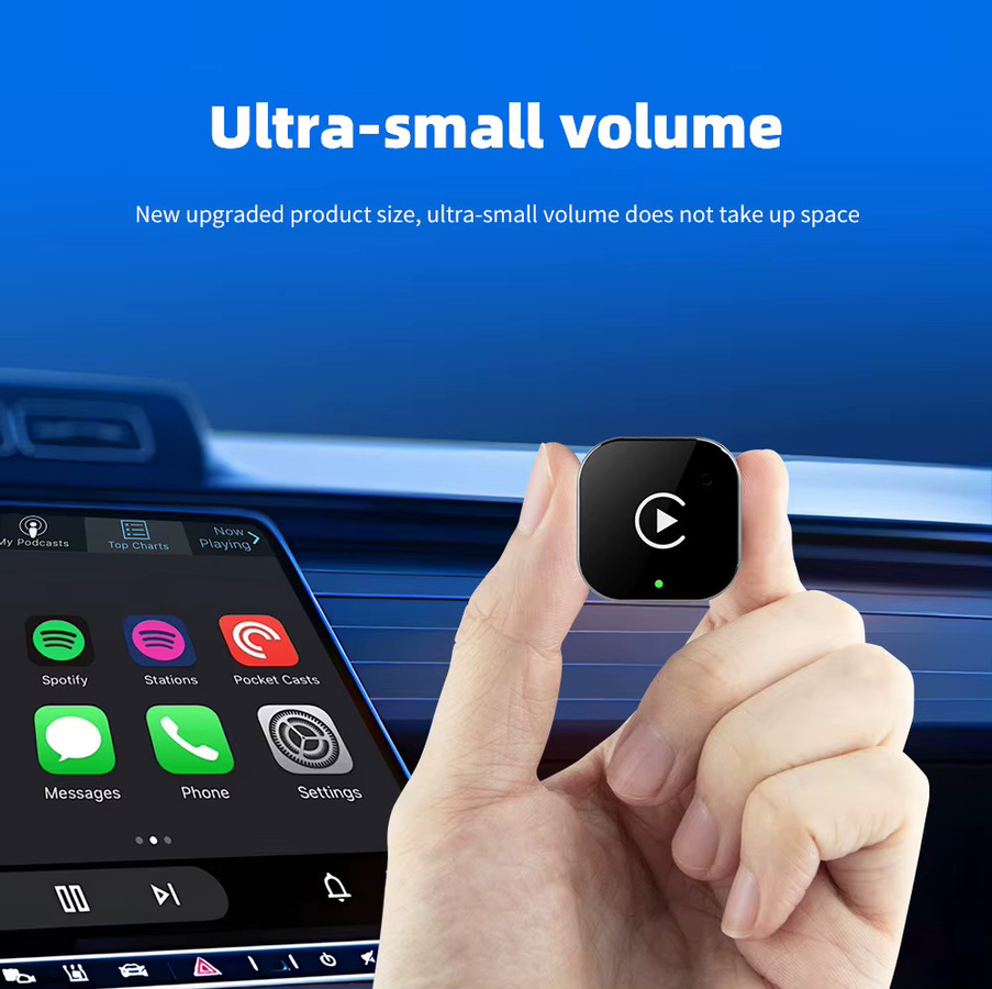 uhulamb 2-in-1 Wireless CarPlay und Android Auto Adapter in Schwarz für kabellose Steuerung per Plug & Play - Bild 4