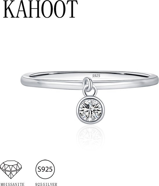KAHOOT Anhängerring 925 Silber, Moissanit, Unisex - Bild 1