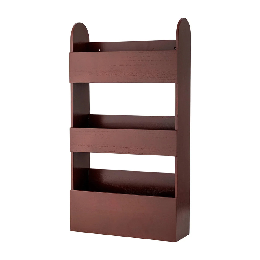 Bloomingville Mini Moris Wandregal bordeaux rot mit Rückwand Breite: 70 cm - Bild 1