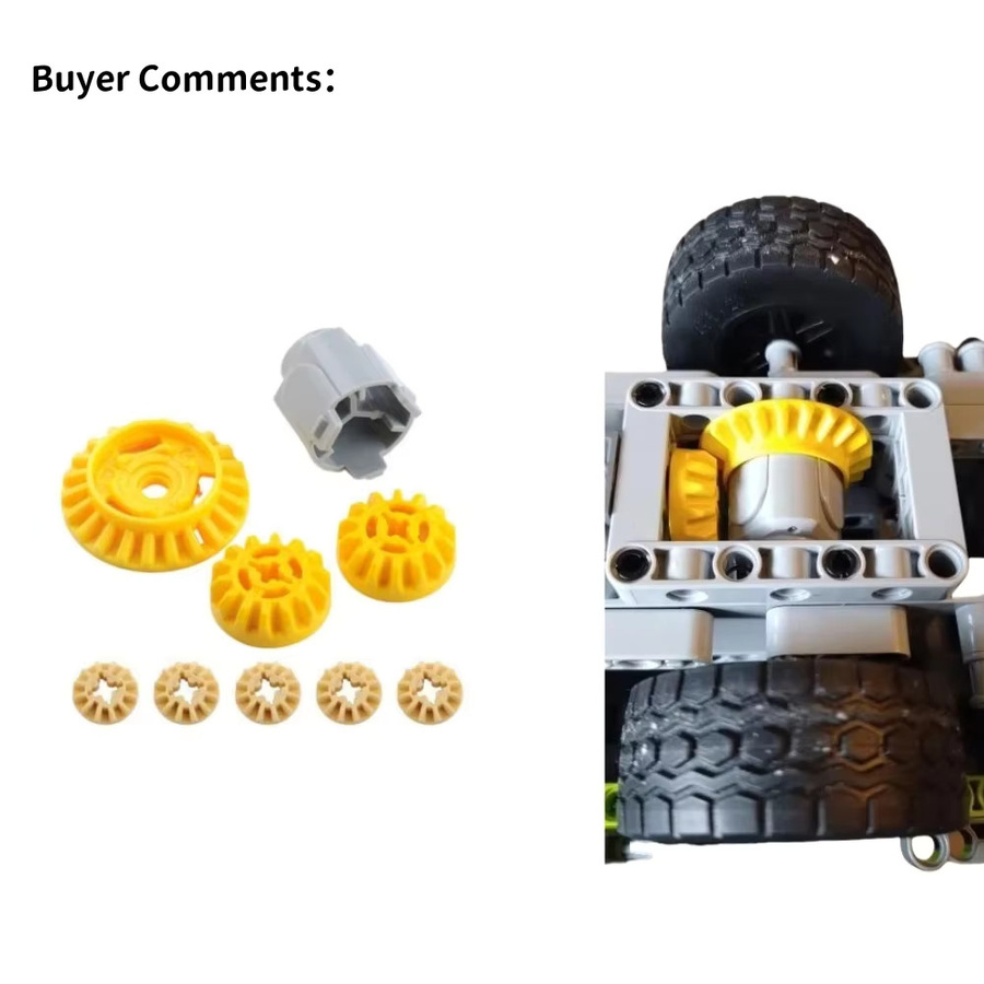 Stemedu Differentialgetriebe Bausteine für technische Modifikationen, Mehrfarbig, kompatibel mit Legoeds - Bild 3