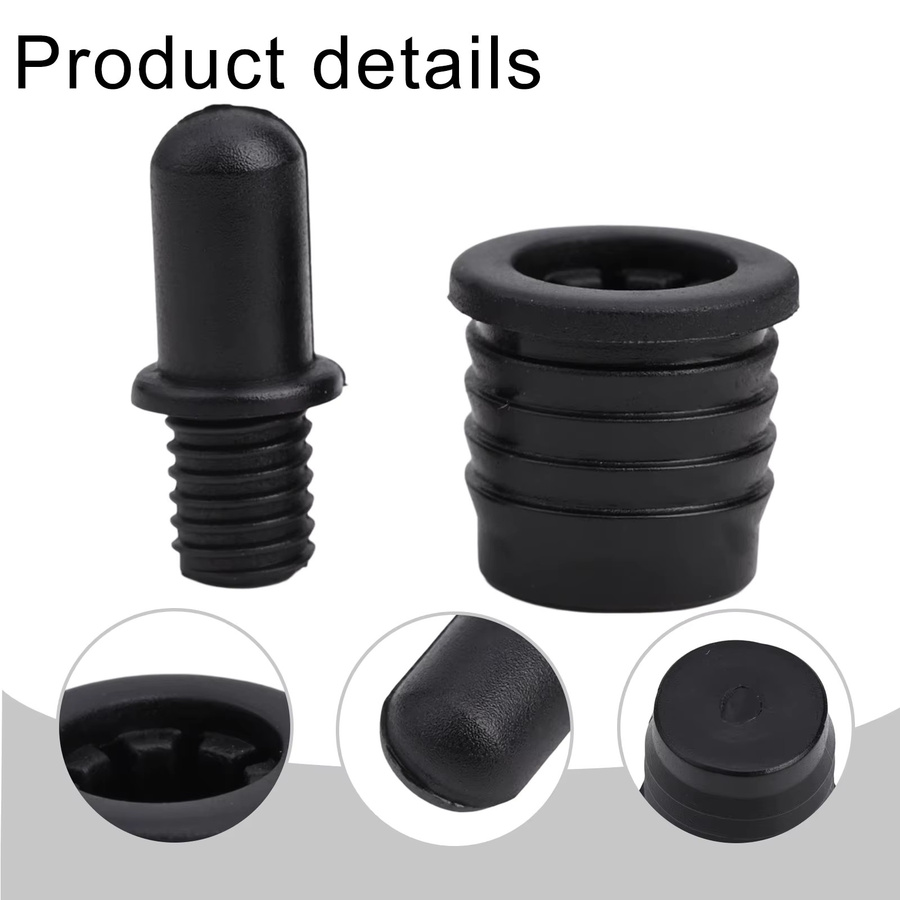 10-teiliges Lautsprecher-Grill-Peg-Set aus Kunststoff in Schwarz für DIY Audio-Lautsprecher-Schnallen und Grillführungen - Bild 4