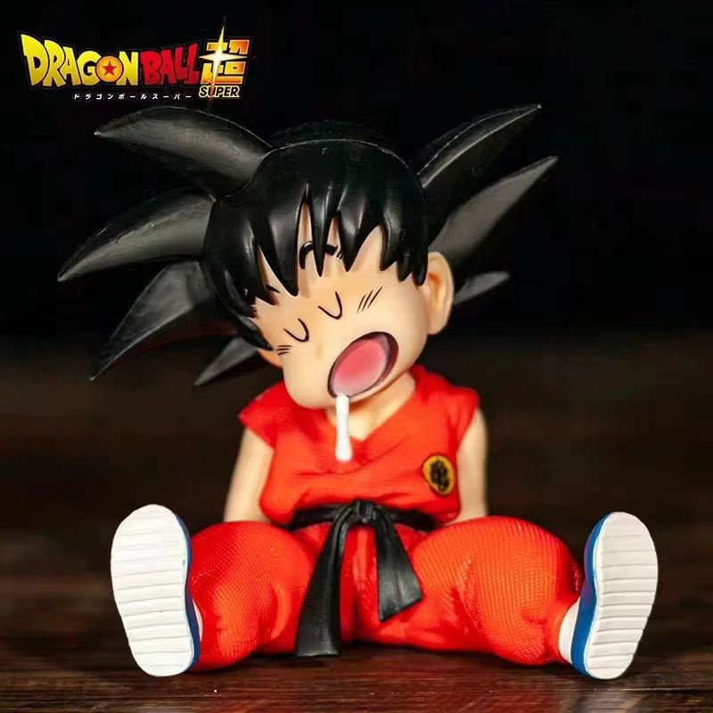 Bandai Dragon Ball Mini Goku Schlaffigkeitsfigur als Anime Desktop-Deko-Statue in Mehrfarbig - Bild 3