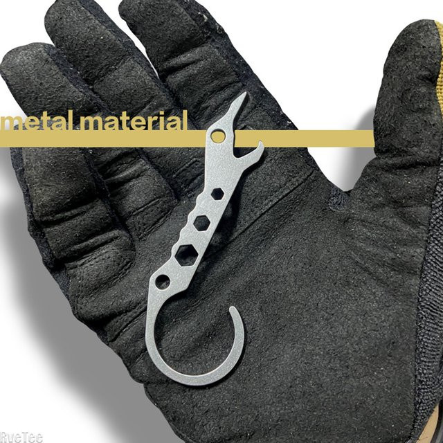 RveTee Mini-Hebelwerkzeug im Eidechsen-Stil aus Edelstahl in Silber - Bild 1