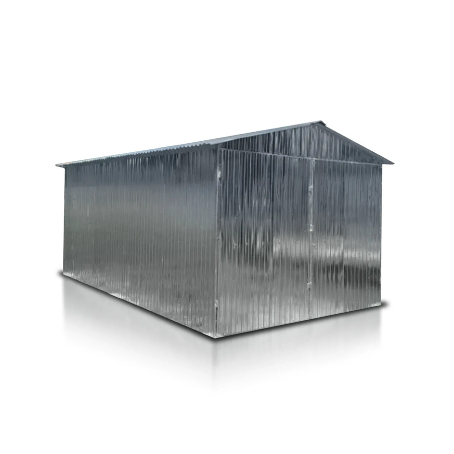 Liderstal Einzelgarage Premium aus verzinktem Blech mit Satteldach, Farbe: Silber, B/T/H: 500 x 300 x 250 cm - Bild 2