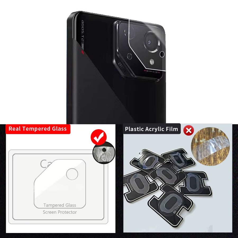 Oleophobes Schutzglas für Asus ROG Phone 8 Pro, ROG Phone 8 und ROG Phone 9, gehärtete Displayschutzfolie, transparent - Bild 2