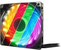 Argus L-12025 Aura RGB Gehäuselüfter in Schwarz mit Multicolour RGB-Beleuchtung und transparentem Design - Bild 1