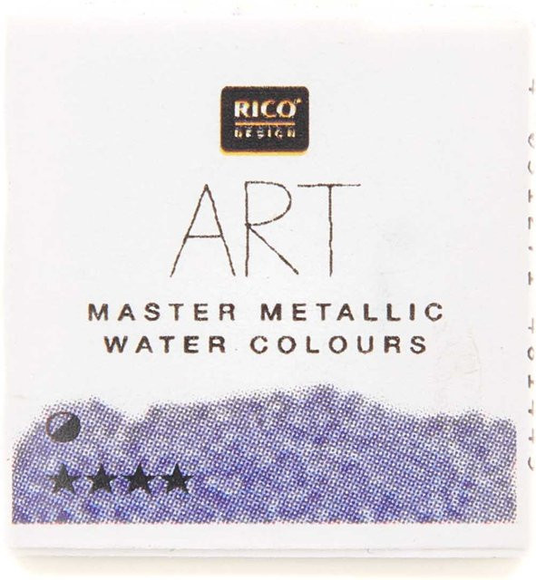 Rico Design ART Master Metallic Aquarellfarbe Violett im halben Näpfchen - Bild 1