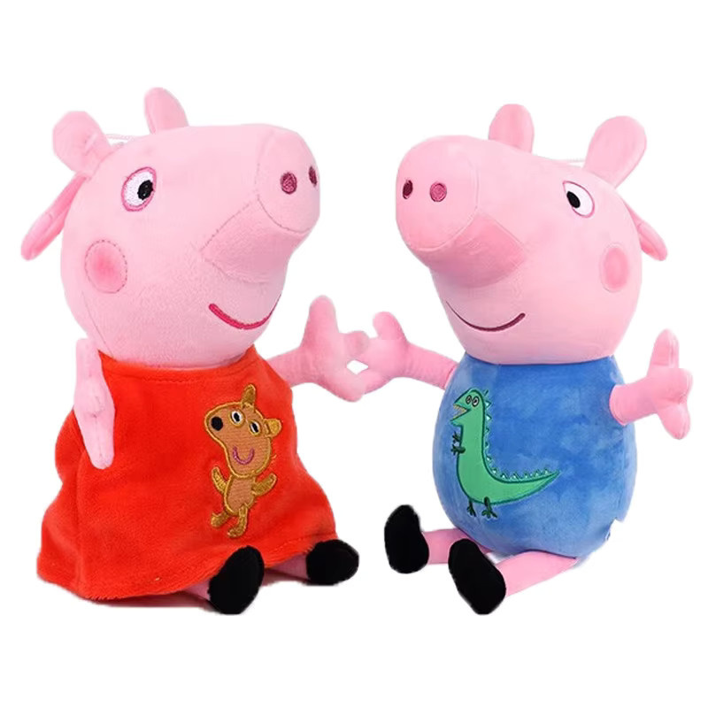 Peppa Pig Peppa George Mr Dinosaurier 2-teiliges Set Plüschtier - Bild 2