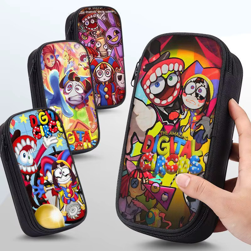 Bandai Magic Number Circus Cartoon Anime Personalisiertes Canvas-Federmäppchen für Kinder in Mehrfarbig - Bild 3