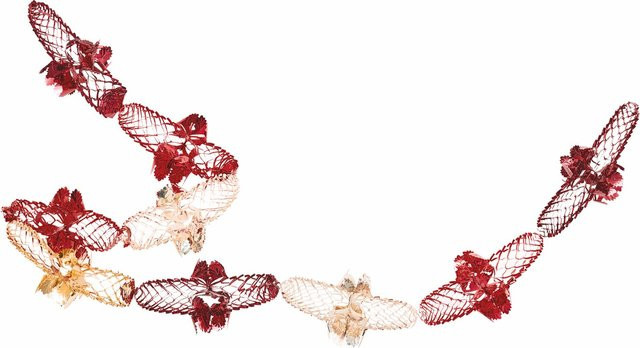 Rico Design Foliengirlande Rot/Gold für Feierlichkeiten - Bild 1