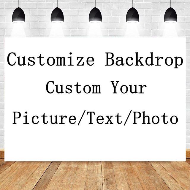 Personalisierbares Fotografie-Hintergrund-Banner von Yeele für Geburtstag, Hochzeit oder Babyparty mit individuellem Bild und Text - Bild 1