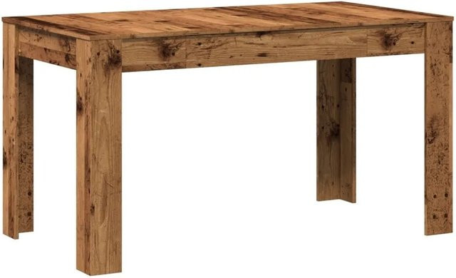 vidaXL Esstisch in Altholz-Optik braun aus Holzwerkstoff B/T/H: 140 x 74,5 x 76 cm - Bild 1