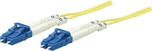 Intellinet 516792 Glasfaser LWL Anschlusskabel LC auf LC, 9/125 µ Singlemode OS2, gelb, Länge: 5,00 m - Bild 1