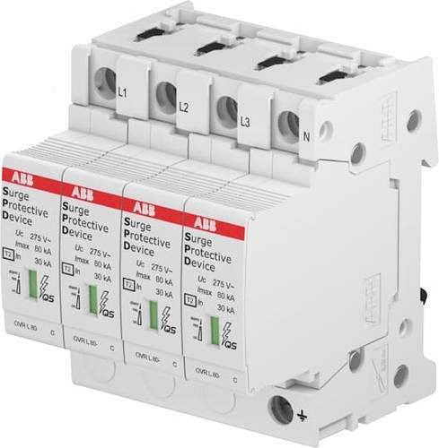 ABB 2CTB815708R3700 OVR T2 3N 80-440S Überspannungs-Schutzeinrichtung 20 kA in Weiß - Bild 1
