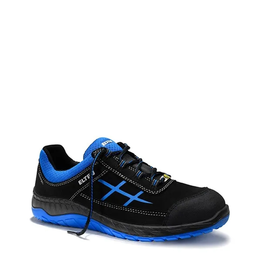 Elten Sicherheitshalbschuh Malvin Blue Low ESD S3 aus Leder in Blau, Größe 42 - Bild 2