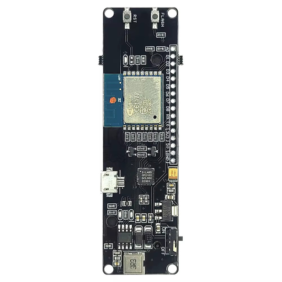 ESP8266 D1 Mini Entwicklungsplatine mit 18650 Batteriehalter-Box Kit, CP2102 USB Micro Anschluss, Schwarz - Bild 2