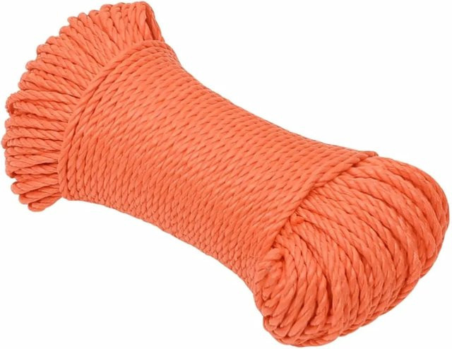 vidaXL Arbeitsseil aus Polypropylen in Orange, Durchmesser: 3 mm, Länge: 50 m - Bild 1