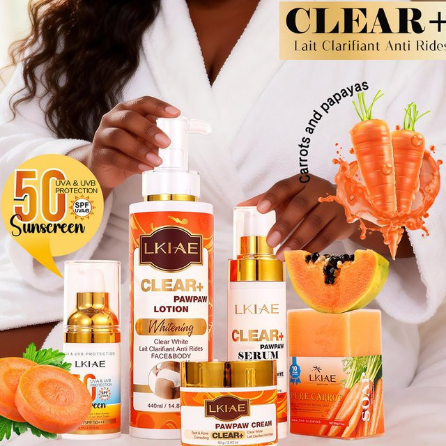 LKIAE Papaya Whitening Hautpflegeset für Gesicht, Unisex - Bild 1