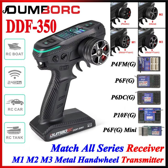 DUMBORC DDF-350 10-Kanal-Sender, Fernbedienung mit Metall-Handrad - Bild 1