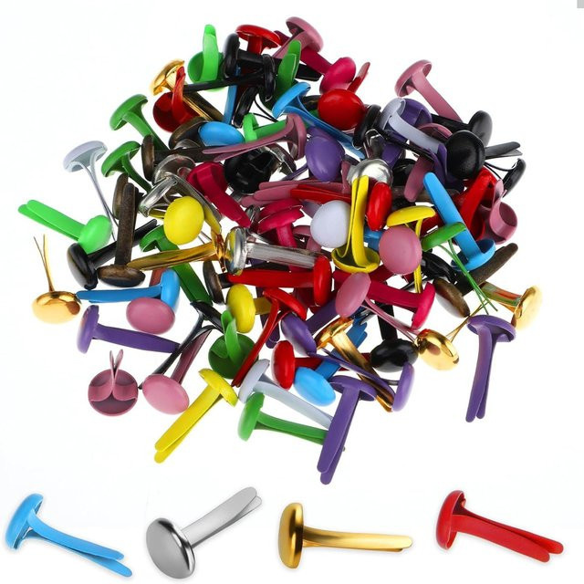200 Stück Mini Metall Split Pins in Multicolour für Büro, Schule und DIY Bastelprojekte - Bild 1