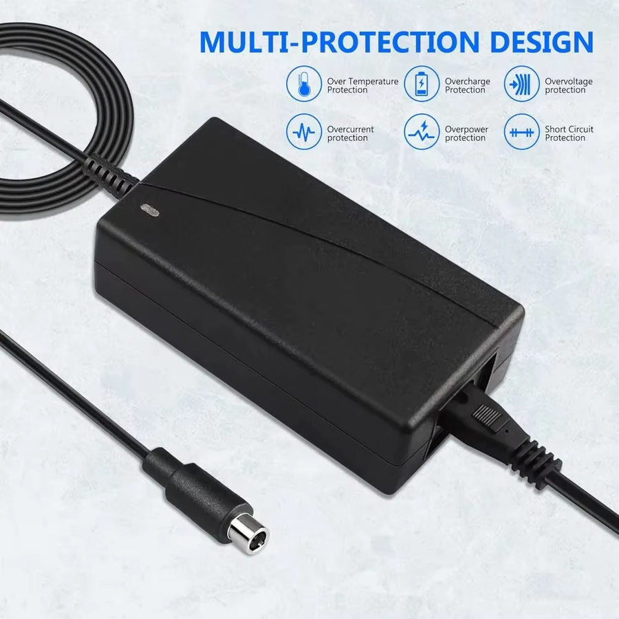 Universal Lithium-Batterie Ladegerät 42V 2A für Xiaomi M365 Pro und Ninebot ES2 ES4 E22 Netzteil Adapter in Schwarz - Bild 4