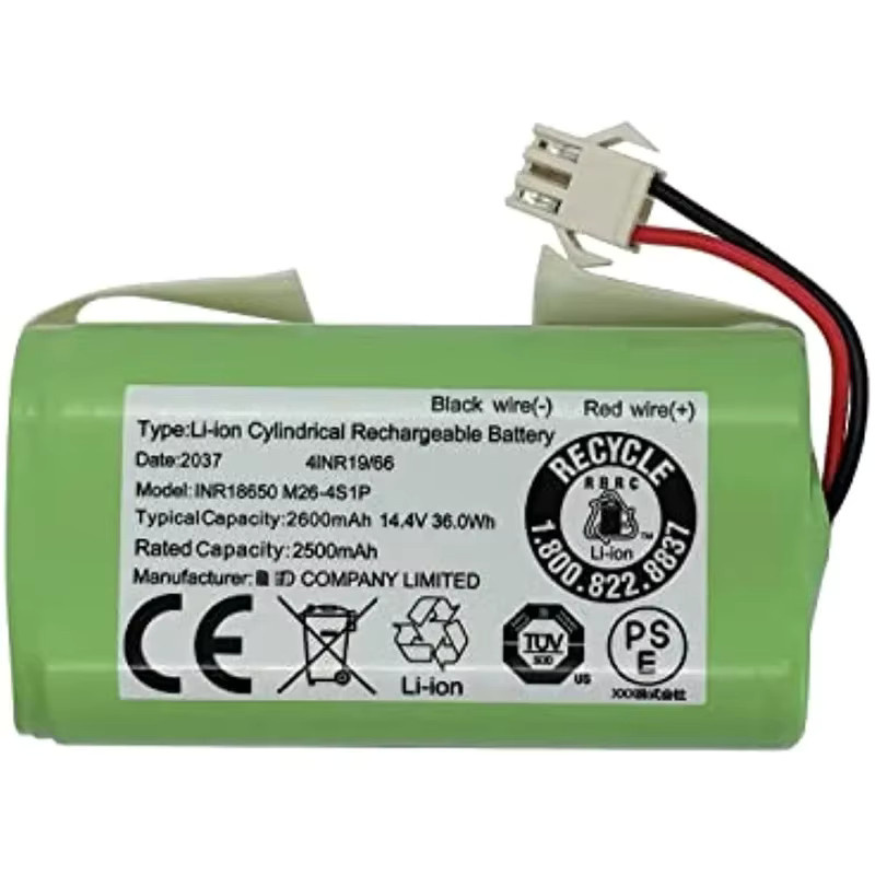 Aleaivy Li-Ionen-Akku 14,8 V 3500 mAh für Conga Excellence 950 990 1090 1790 1990 Deebot N79S N79 DN622 Eufy Robovac, Farbe: Grün - Bild 2