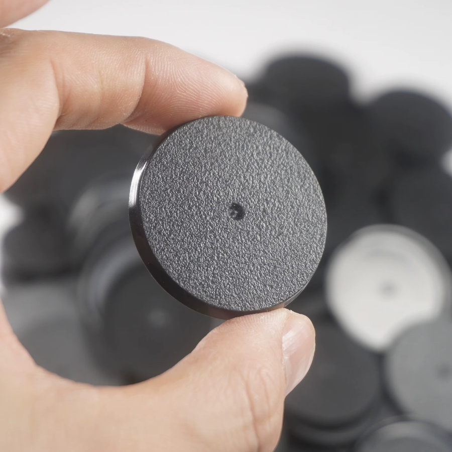 Wargame Base World Gaming-Miniaturen, 40 mm runde Kunststoffbasen, Schwarz - Bild 6