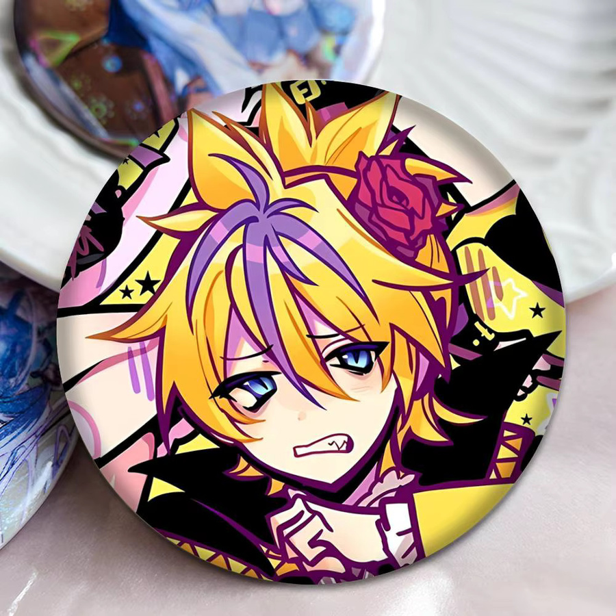 Brosche Kagamine-S Len Weißblech-Brosche, Figuren-Icon-Abzeichen - Bild 5
