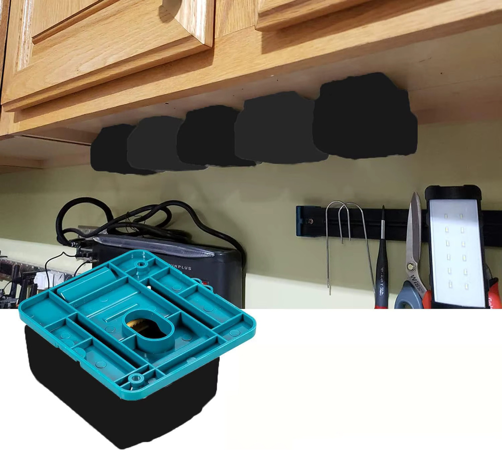 Makita Basisaufhänger für 18V Akkus in Blau, kompatibel mit BL1860, BL1850, BL1840 und BL1830, inklusive Schrauben - Bild 3