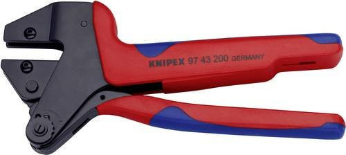 Knipex Crimp-Systemzange 97 43 200 A für auswechselbare Crimpeinsätze mit Mehrkomponenten-Hüllen, brüniert, Länge: 200 mm - Bild 1