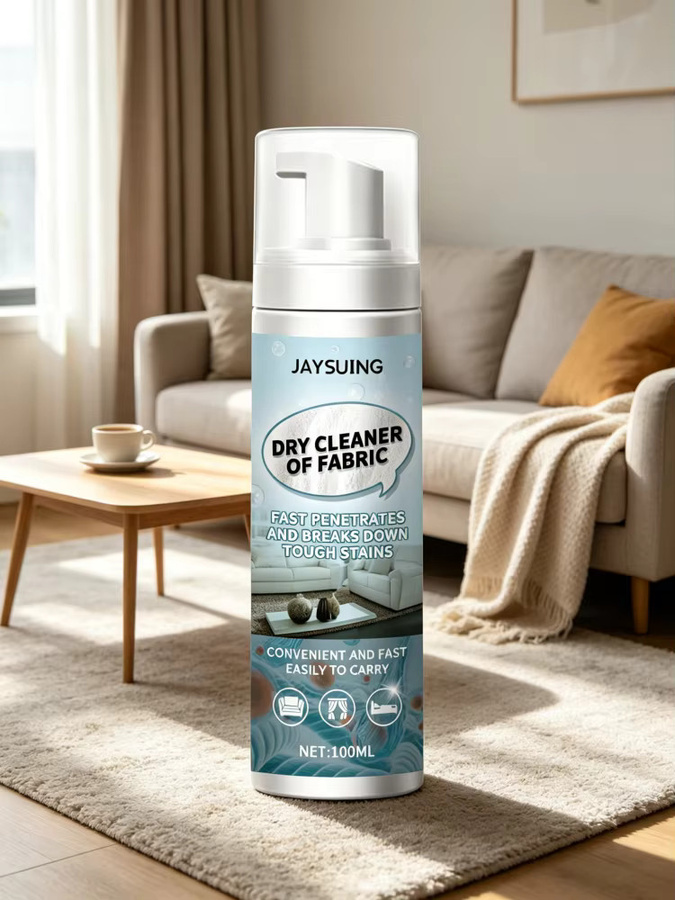 JAYSUING Stoff-Fleckenentferner für Sofa, Vorhang und Teppich zur Tiefenreinigung, sanfter Mehrzweck-Trockenreiniger, Farbe: Weiß, 100ml - Bild 5