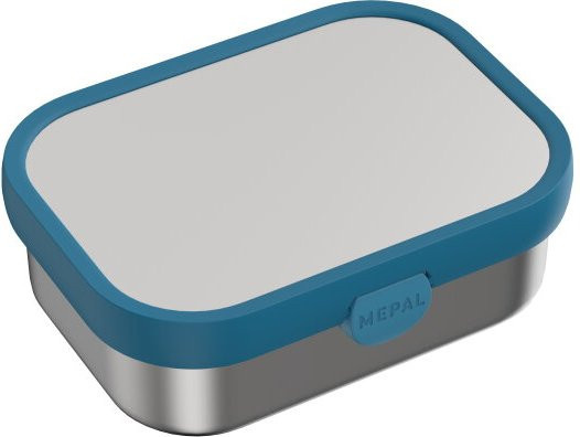 Mepal Campus Edelstahl Bento Brotdose mit Gabel und Fächern in Cool Blue - Bild 1