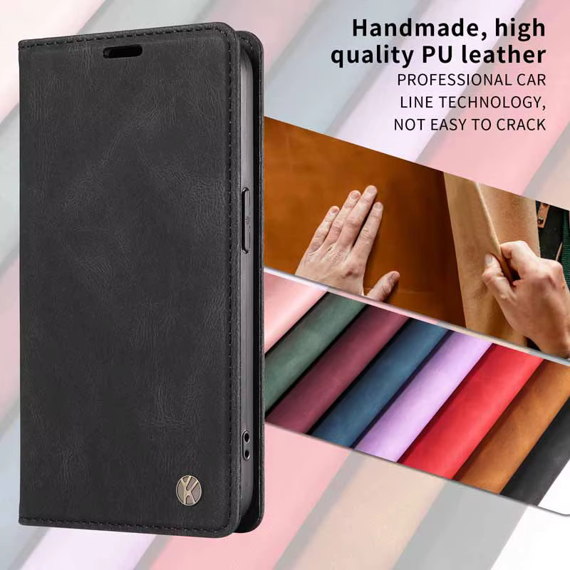 Leder-Schutzhülle für Honor X7d X9d X5C Plus als Flip Brieftasche mit Kartenhalter in Schwarz - Bild 2