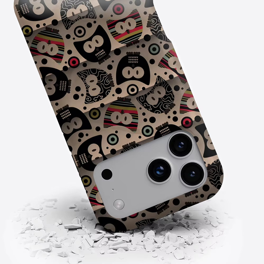 Potdemiel Robuste Handyhülle mit Eulenmuster für iPhone 17 16 15 14 13 Pro Max Plus, Magnetisch, Mehrfarbig - Bild 3
