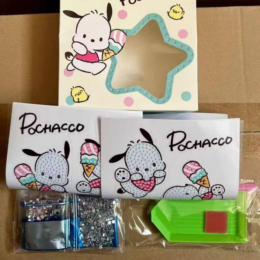 Sanrio Aufkleber Rollbox mit Hello Kitty, Kuromi, Cinnamoroll und Melody in Multicolour für Scrapbook und Bastelarbeiten - Bild 2