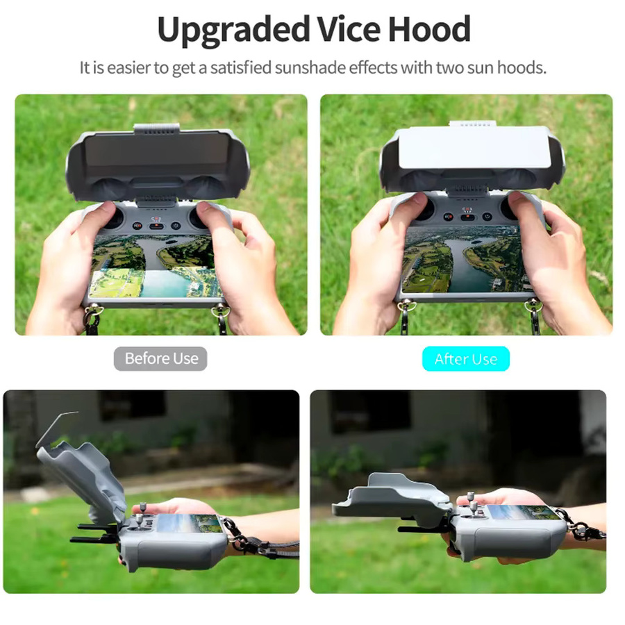 DJI Screen Protector Shell Sonnenschirm Schutzhülle für DJI RC/RC2 Fernbedienung in Grau - Bild 2