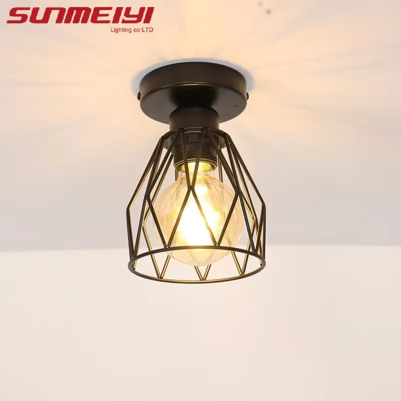 OSABO Deckenlampe im Nordic Design aus Metall in Schwarz für Schlafzimmer, Flur und Restaurant - Bild 2