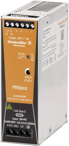 Weidmüller Hutschienen-Netzteil 24 V/DC 5A 120W mit 1 Ausgang - Bild 1