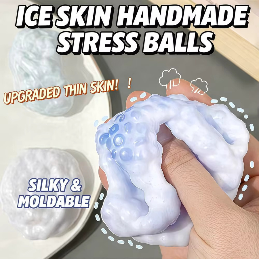 GSF Knuspriger Squishy Stressball, Eisoptik, Fidget Sensorischer Quetschball - Bild 3