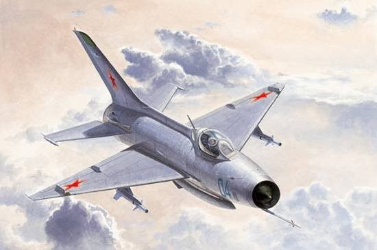 Trumpeter MiG-21 F-13/J-7 Fighter, Modellbau, 1:48, Grau - Bild 1