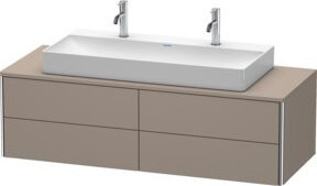 Duravit Waschtischunterschrank XSquare wandhängend mit 4 Schubladen, B/H/T: 140 x 40 x 40 cm - Bild 1