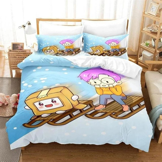 JMG Household Supplies Bettwäscheset 3D Cartoon Foxy Boxy Lanky-box mit Reißverschluss, B/H: 140 x 210 cm - Bild 1